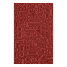Spellbinders Embossing Folder - 3D Turn the Page / Number Field